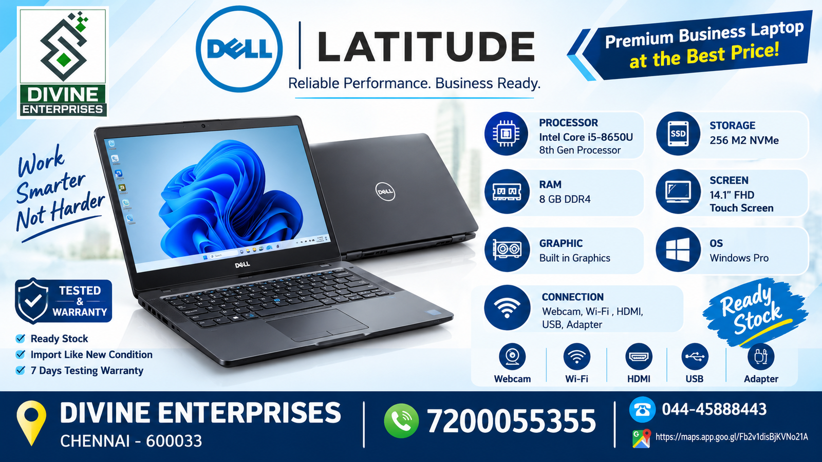 DELL LATITUDE 7490 I5 PROCESSOR