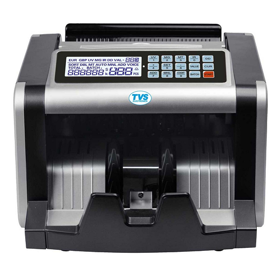 TVS ELECTRONICS CC-232 Classic + Cash Counting Machine | Super Fast Currency Counter at 1000 Notes/Min | Automatic Start, Stop & Clear | UV, MG, MT, IR Sensors for Fake Currency Detection